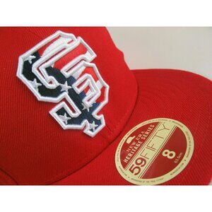 San Francisco Giants All-Star New Era 59FIFTY 5950 Fitted Cap 8 hat USA July 4th